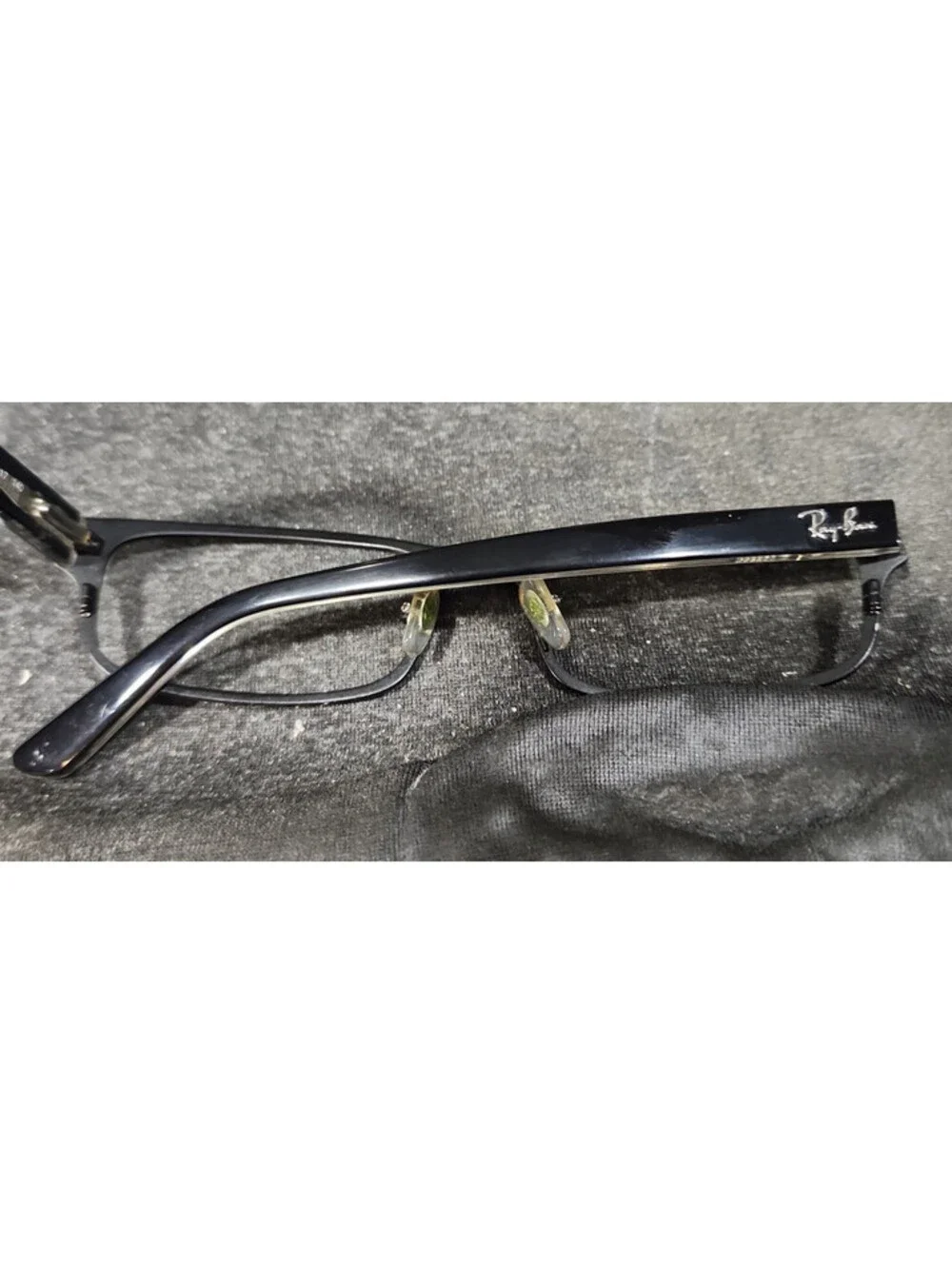 Ray Ban RB8613 1012 Black Metal Rectangle Eyeglasses Frame 51-17 140